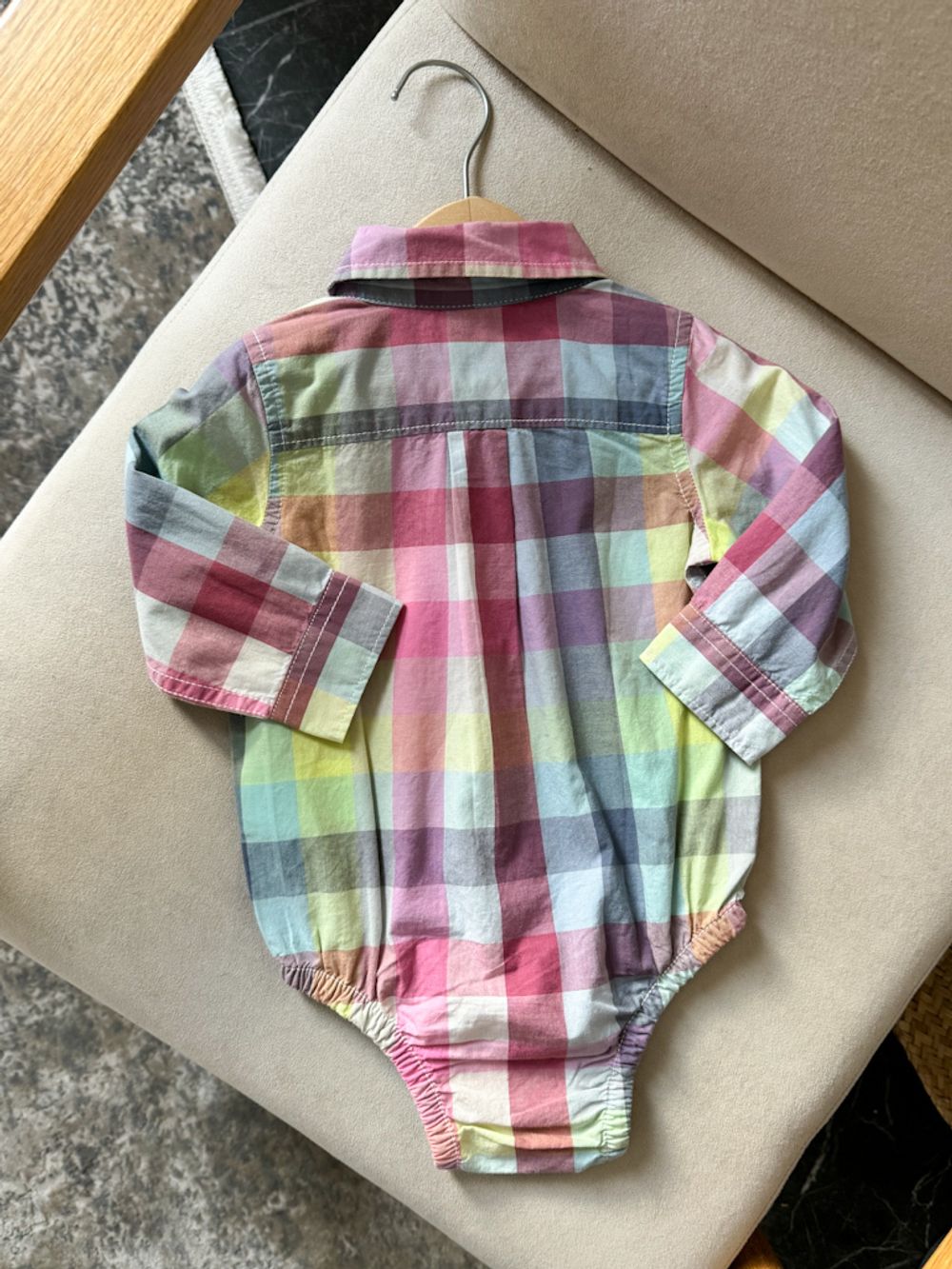 Хлопковое боди рубашка baby Gap, 74-80