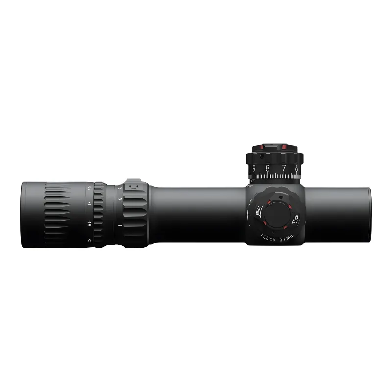 Прицел March-FX 1-10x24 Shorty DR-TR1F FFP+SFP 34мм - вид справа, профиль