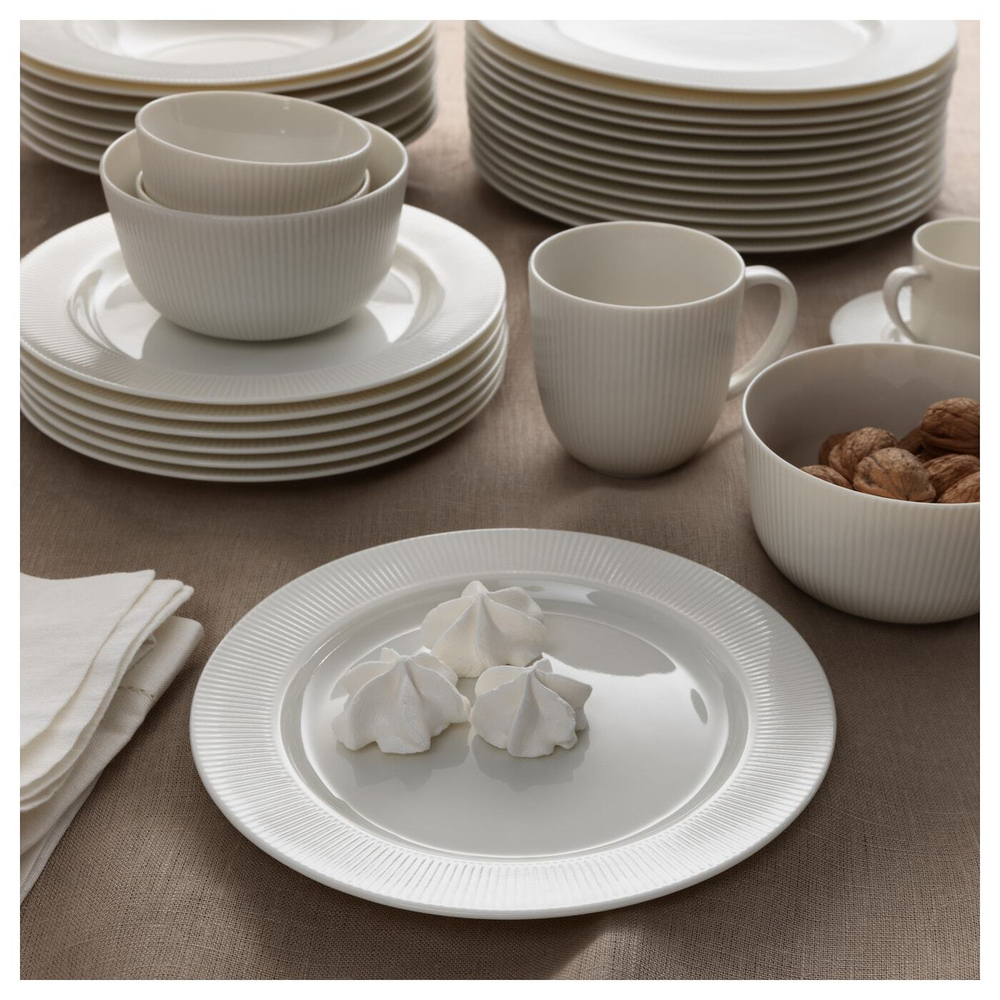IKEA OFANTLIGT  (ИКЕА ОФАНТЛИГТ)  -  Миска, белая, 13 см