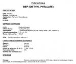 DEP (DIETHYL PHTALATE) / ДИЭТИЛФТАЛАТ ДЭФ CAS 84-66-2