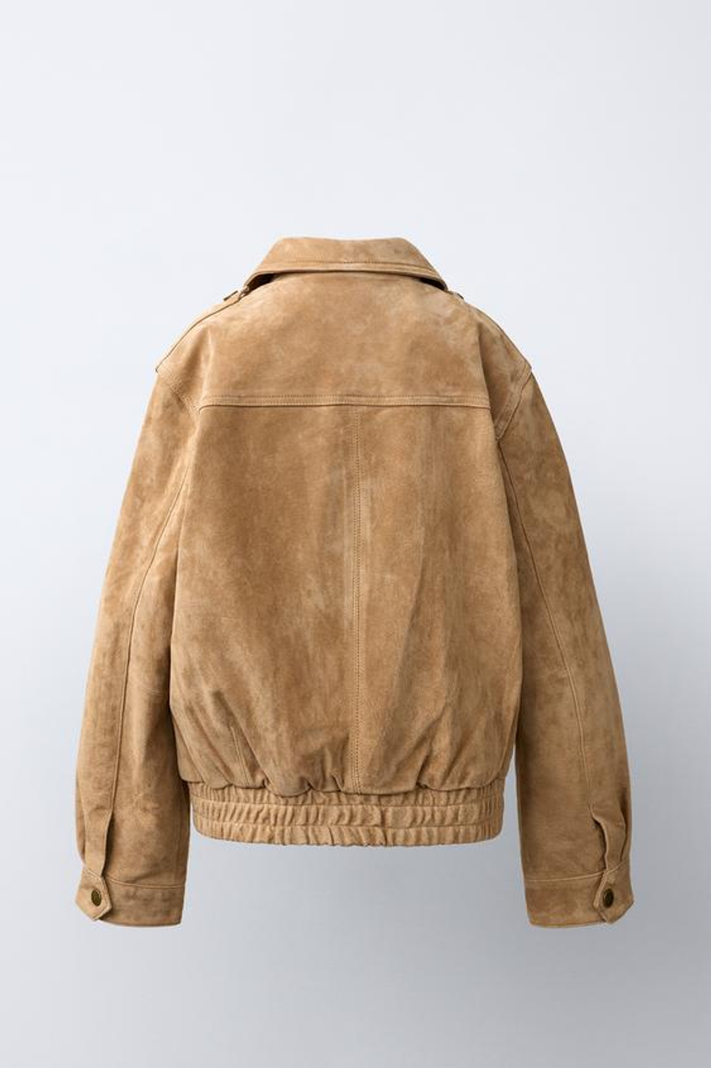 ZARA КУРТКА ИЗ 100% КОЖИ, МЕДОВЫЙ