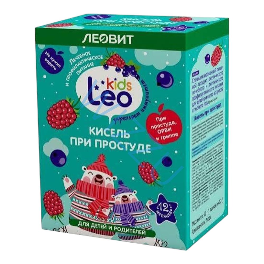 Кисель Леовит при простуде Леовит LEO KIDS 12гр*5шт в упаковке