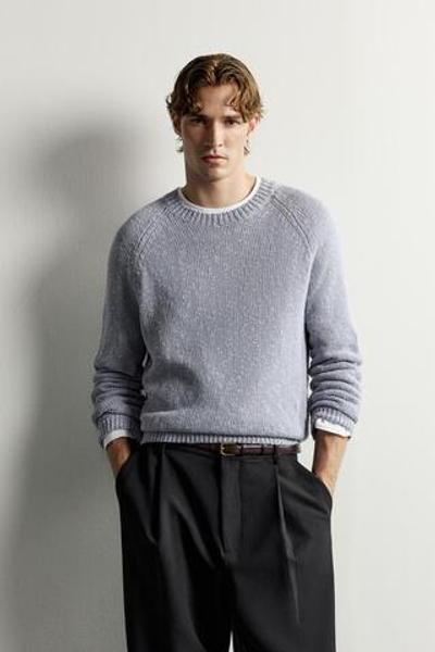 СВИТЕР ИЗ РЕЛЬЕФНОЙ ТКАНИ СВОБОДНОГО КРОЯ — ZARA