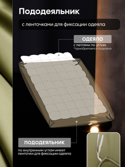 Комплект постельного белья Однотонный Сатин Премиум OCP009