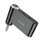 Bluetooth-AUX адаптер HOCO E58 (BT5.0, Jack 3.5мм, 140mAh) Black