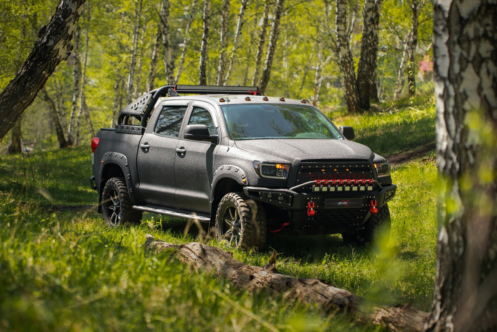 Пороги силовые BMS ALFA для Тойота Тундра Double Cab, Crew Max 2007-2021 (2 шт.)
