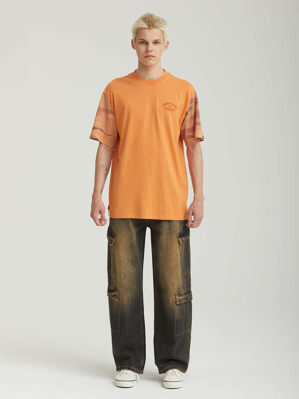 Мужская Футболка Washed Camo