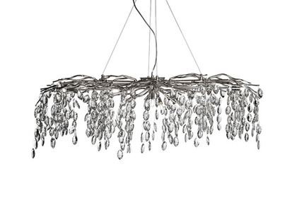 Люстра 120x45см Garda Decor Primavera подвесная xром для гостиной и спальни