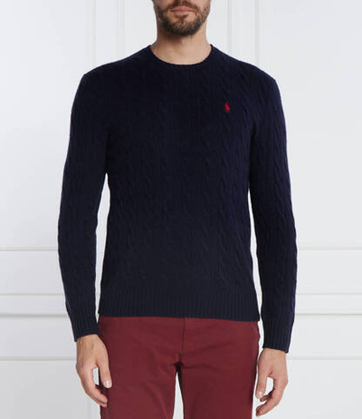 Хлопковый свитер POLO RALPH LAUREN - темно-синий(710876762)