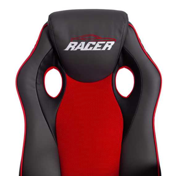 Кресло Рейсер Гт Нью/Racer Gt New кож/зам/ткань, металлик/красный, 36/08