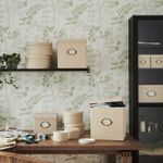 Коробка с крышкой IKEA KVARNVIK (КВАРНВИК), Бежевый, 25х35х20 см