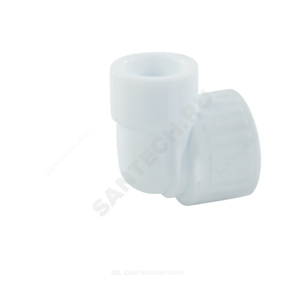 Угольник PP-R комбинированный белый Дн 32х1" ВР VALFEX 10125032