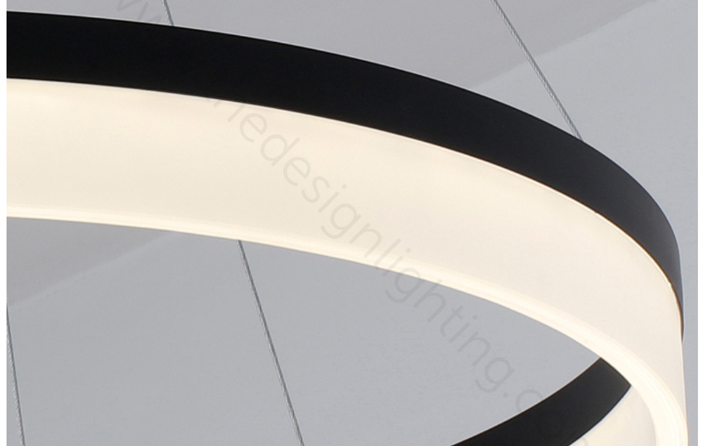 Pendant Led design lamp  Corona by SONNEMAN D40 (Black)