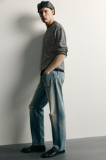 СВИТЕР В КОНТРАСТНУЮ ПОЛОСКУ — ZARA