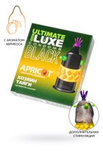 Презервативы Luxe, black ultimate, «Хозяин тайги», абрикос, 18 см, 5,2 см, 1 шт.