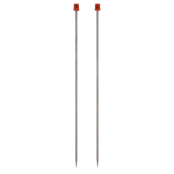 Спицы прямые металл ⌀4.0 мм, 35 см, 2 шт, никель, Visantia VTS-2