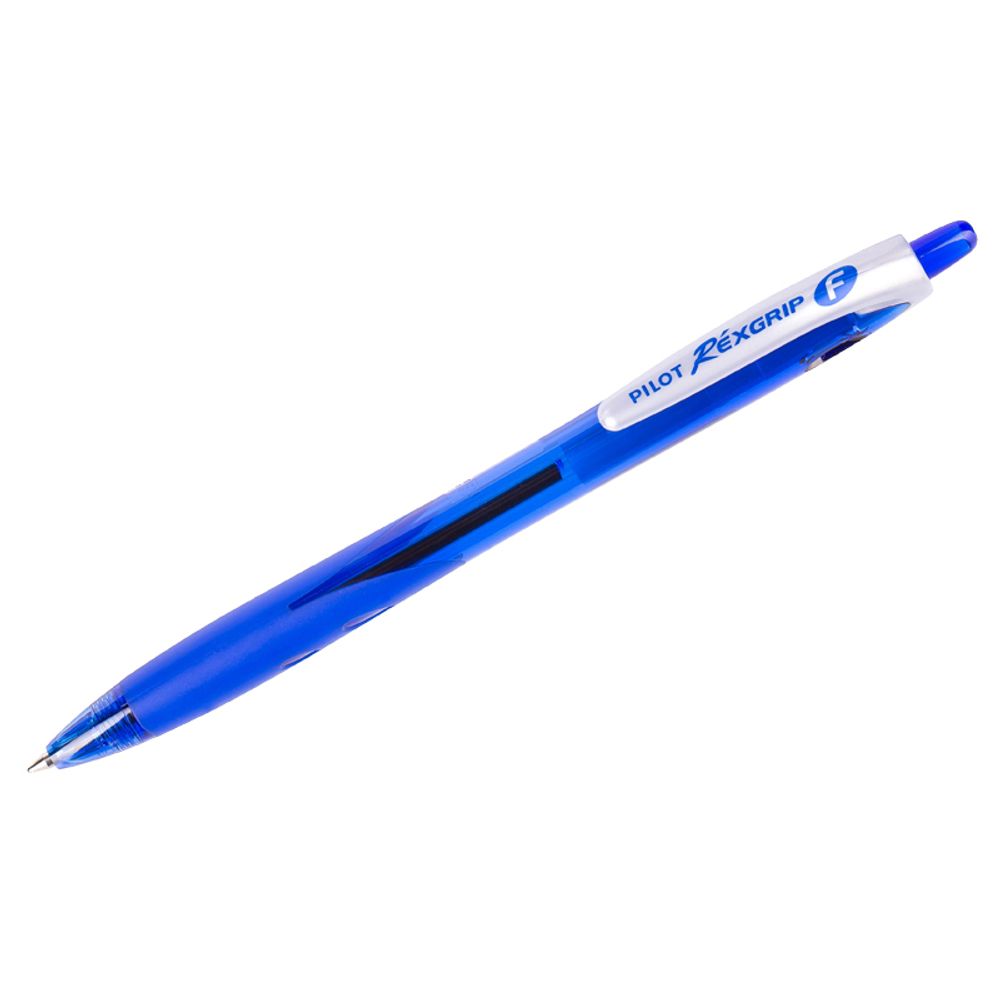 Ручка шариковая автоматическая Pilot Rex Grip, синяя, 0.7мм, грип