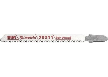 Полотна для электролобзика по дереву, 3 шт. T101BF, 75 x 2,5мм, Bimetal Matrix 78211