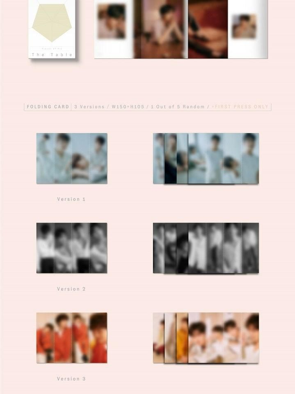 Альбом Nu'est - The Table 7th Mini Album 3 Version SET