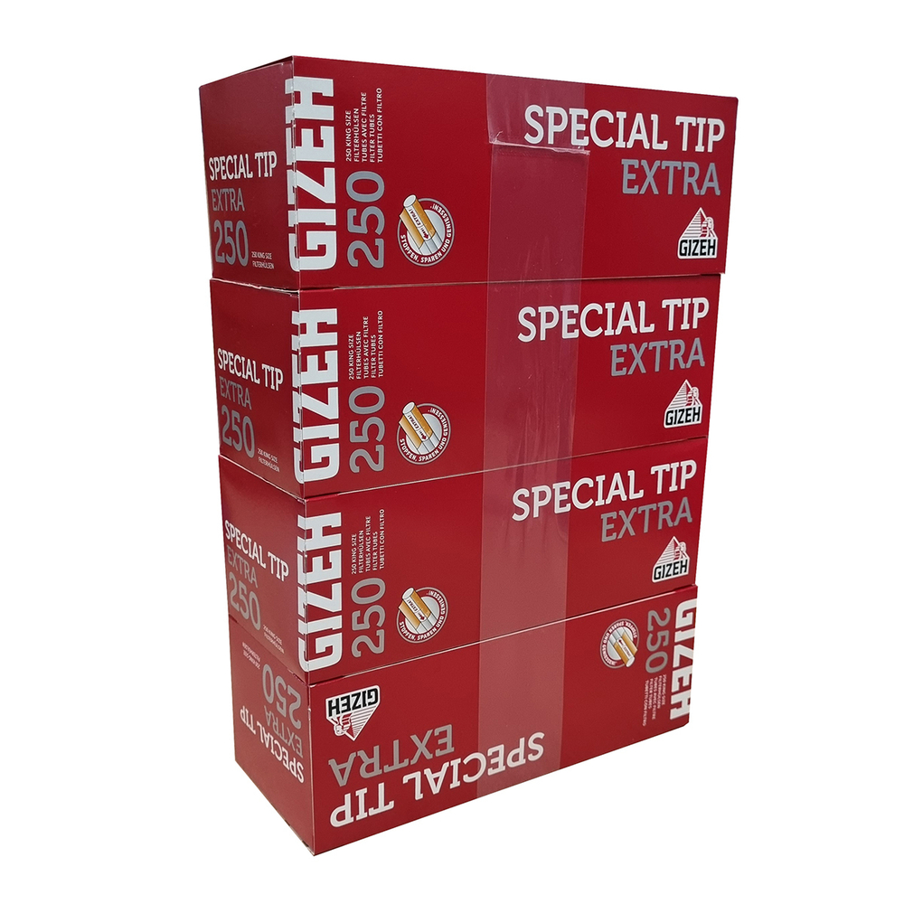 Комплект гильзы для сигарет "Gizeh" Extra Long Special Tip 4х250шт