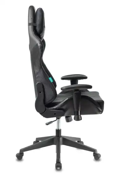 Кресло игровое Zombie Viking 5 Aero черный экокожа с подголов. крестов. пластик