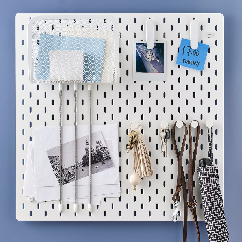IKEA SKÅDIS  (ИКЕА СКОДИС)  -  Крючок - белый 19 мм