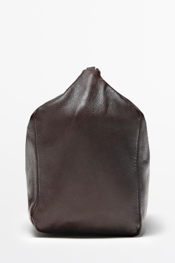Massimo Dutti Маленькая сумка из кожи наппа, коричневый