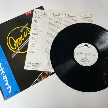 Винтажная виниловая пластинка LP Opus Live Is Life (Japan 1985) (Obi) (Promo)