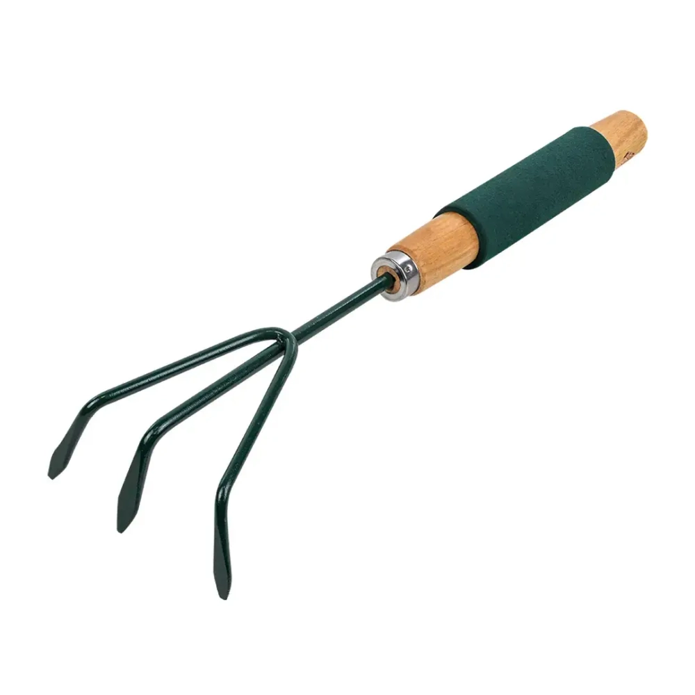 Рыхлитель 3-зубый для почвы с деревянной рукояткой WMC TOOLS WMC-TG2104020-L