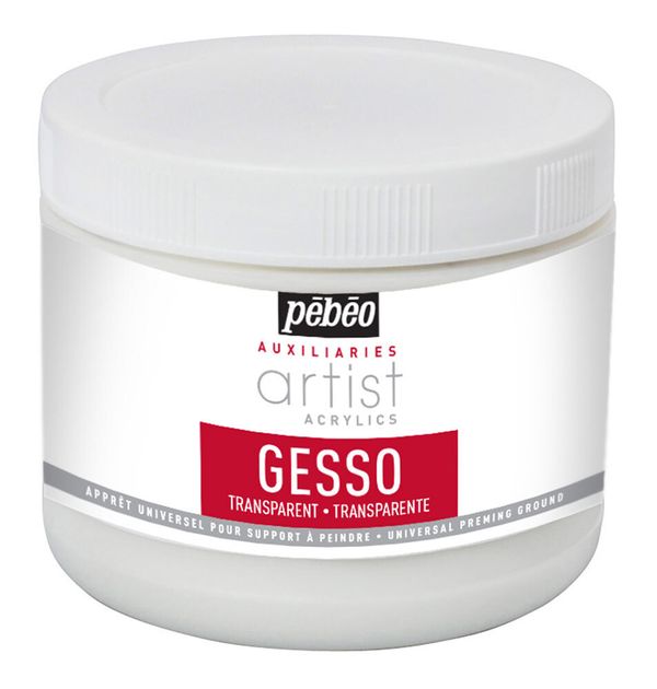 Грунт акриловый прозрачный Gesso Studio 500 мл, Pebeo
