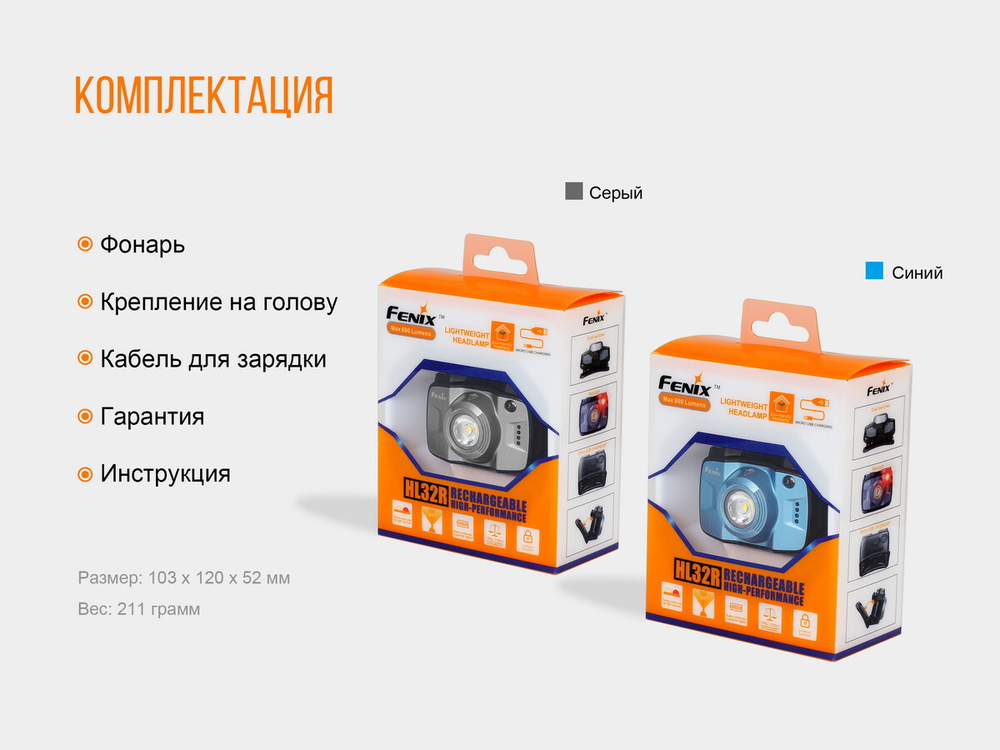 Налобный фонарь Fenix HL32Rb