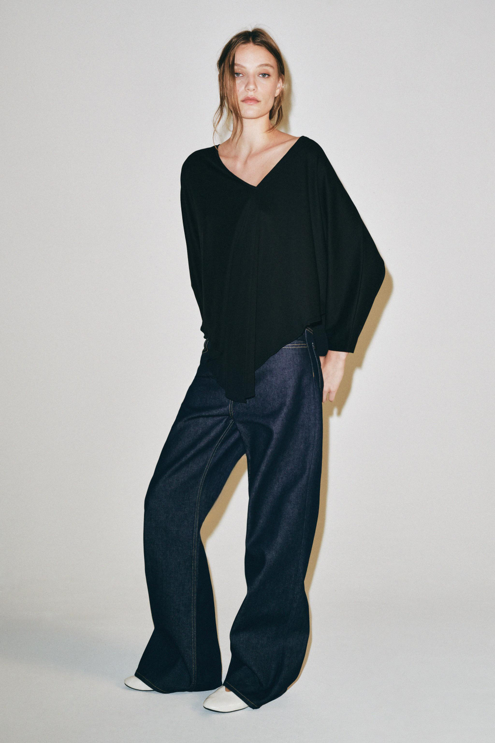 ФУТБОЛКА-НАКИДКА ИЗ ХЛОПКА SUPIMA® — ZARA