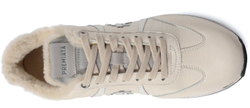 Premiata Beth Молочно-белые с мехом