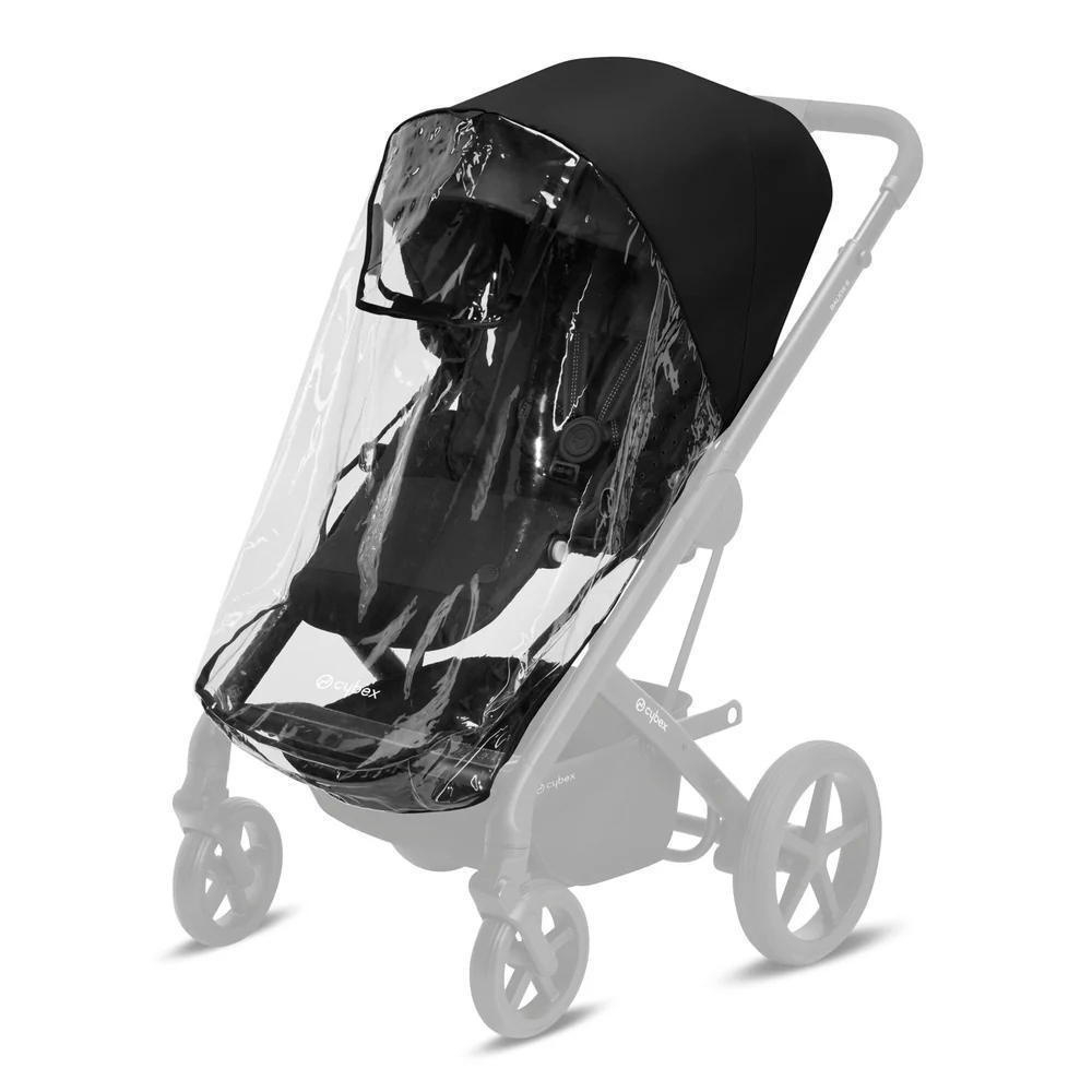 Коляска Cybex Balios S Lux BLK complete Cloud T Peach Pink Plus Base T 4 в 1 Moon Black с дождевиками