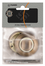 Ручка поворотная BK6.R.RM54 (BK6 RM) SG/GP-4 матовое золото/золото