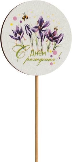 Топпер С Днём рождения! (Комплект 5шт.)
