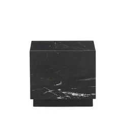 Приставной столик Sorein из черного мрамора 40 x 40 см