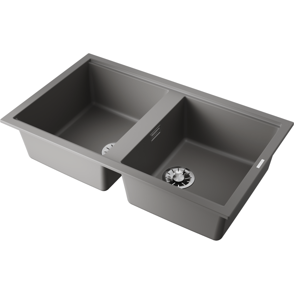 Мойка Omoikiri Kitagawa 86-2-GR Artceramic/leningrad grey