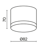 Потолочный светильник Technical C087CL-GX53-B
