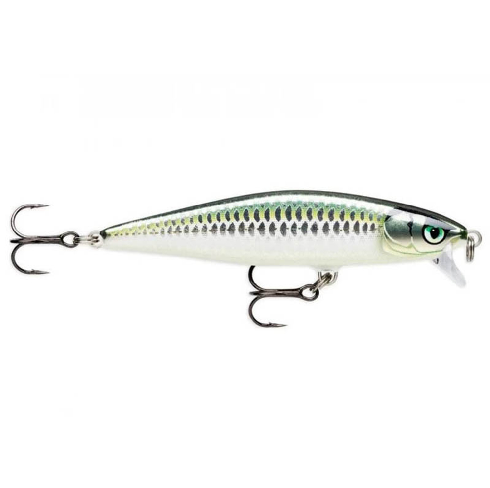 Воблер RAPALA Flat Rap 08 /BLK /плавающий/ 0,9-1,8м, 8см, 7гр