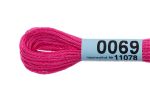 Мулине Gamma 100% хлопок, цв.0069 фуксия, 24 мотка по 8 метров
