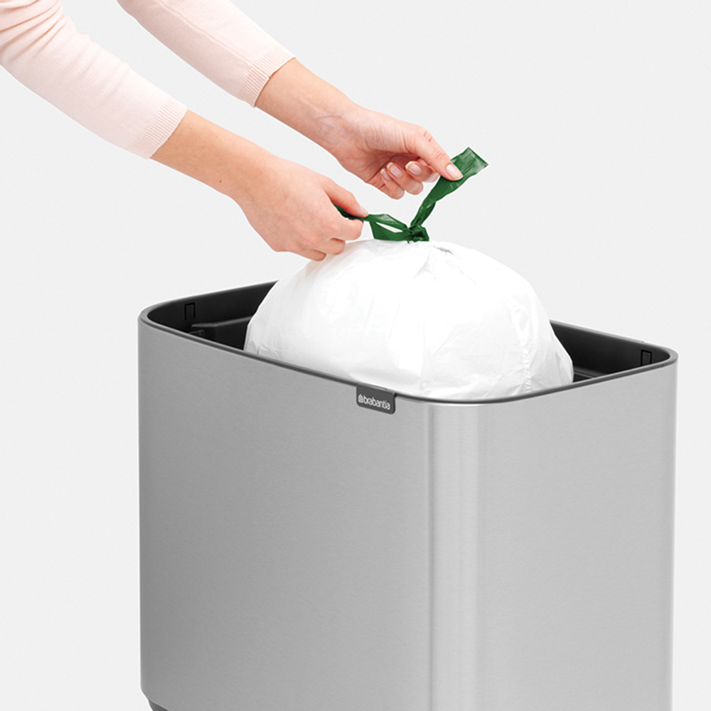Мусорный бак Bo Touch Bin 36л Brabantia Стальной матовый Fingerprint Proof