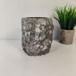 Стакан из мрамора Erozy Grey CM-65301 (15смx12см) 0895
