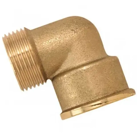 Колено лат. 3/4"В х 1"Н ДМЗ (никель)