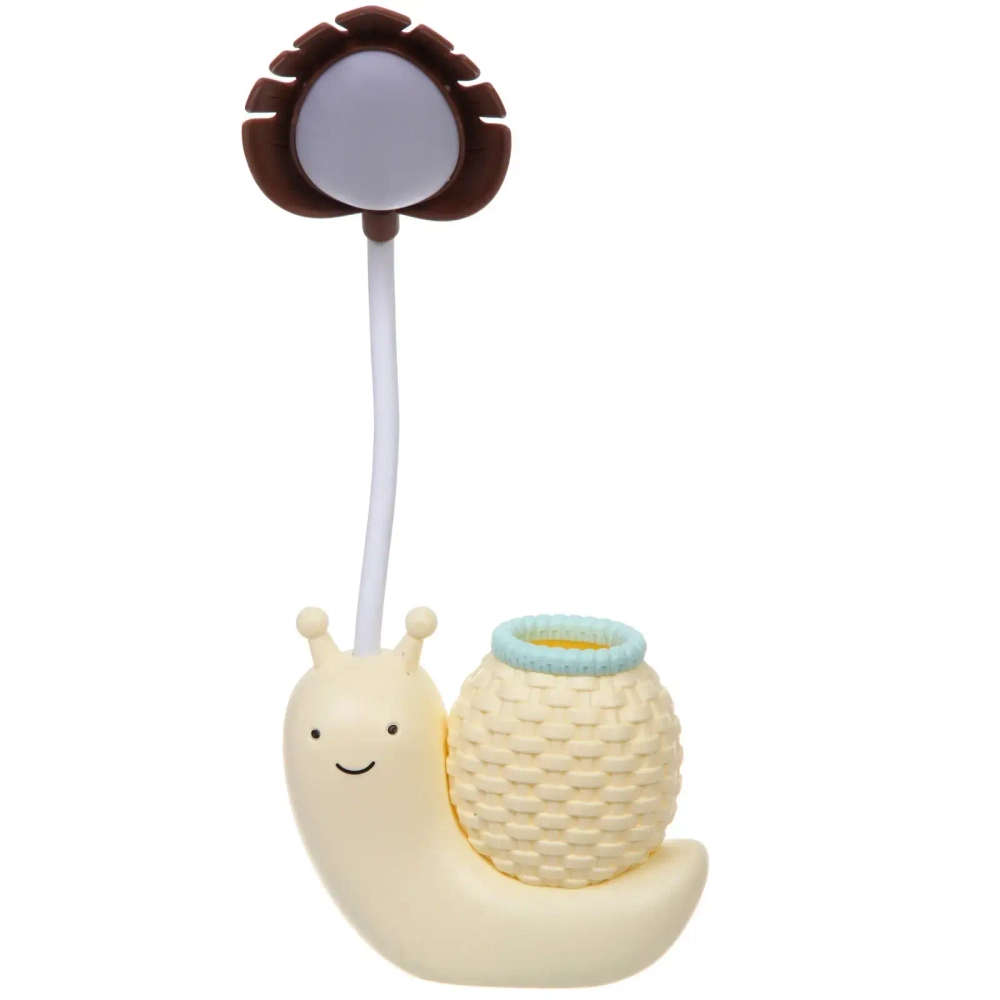Настольная лампа «Sweet - Улитка» 30*12*7 см LED с подстаканником, USB 0.6-3W, Желтый