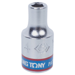 Головка торцевая стандартная шестигранная 1/4", 4 мм KING TONY 233504M