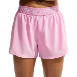 Женские Шорты теннисные Nike Pro 2in1 - pink rise/white