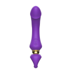 Фиолетовый изогнутый вибромассажер 21,1см I-Moon Vibrator MY-226