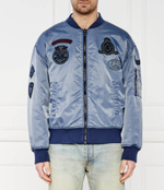 Куртка бомбер ACE TWILL WASHED BOM GUESS - голубой(M4GL10 WFA20)
