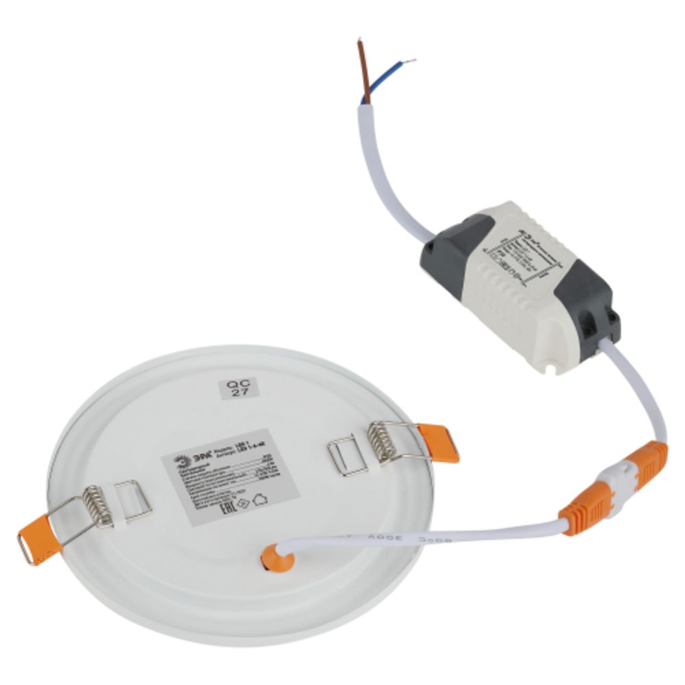 Светильник светодиодный встраиваемый Даунлайт ЭРА LED 1-6-4K Slim панель 6Вт 4000К круглый | Downlight